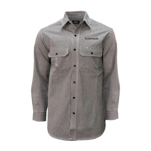 Hickory Stripe Button Down Logger Shirt Thumbnail