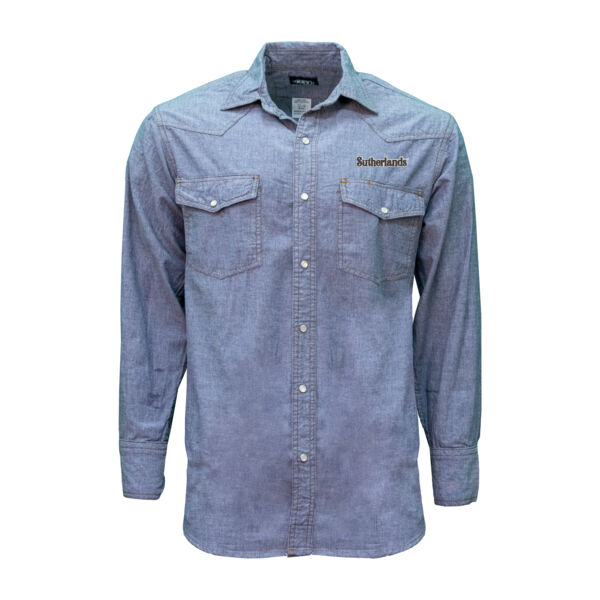 Chambray Long Sleeve Western Shirt Thumbnail