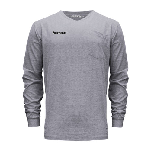 Long Sleeve Pocket Tee - Screen Printed Thumbnail